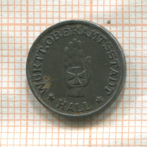 Нотгельд. 5 пфеннигов. Германия. Швебиш-Халь