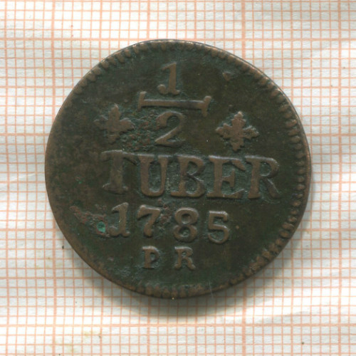 1/2 штубера. Юлих-Берг 1785г