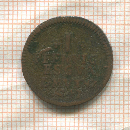 1 пфенниг. Саксен-Гота-Альтенбург 1747г