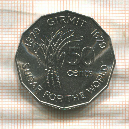 50 центов. Фиджи. F.A.O. 1979г