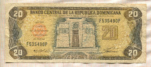 20 песо. Доминикана 1992г