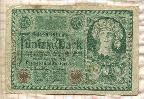 50 марок. Германия 1920г