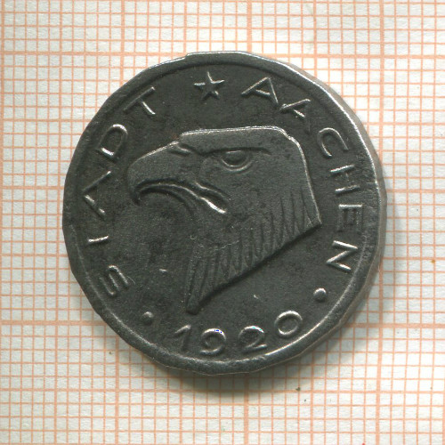 Нотгельд. 50 пфеннигов. Германия. Ахен