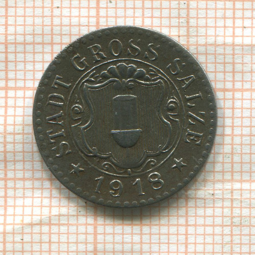 Нотгельд. 10 пфеннигов. Германия. Гросс-Зальц (Величка)