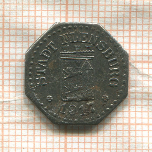 Нотгельд. 1 пфенниг. Германия. Фленсбург