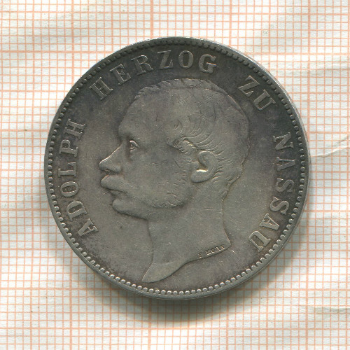 1 талер. Нассау 1863г