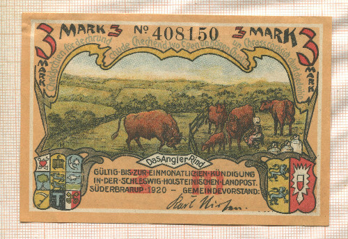 3 марки. Германия 1920г