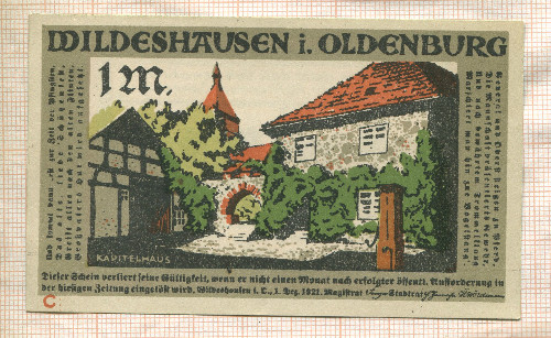 1 марка. Германия 1921г