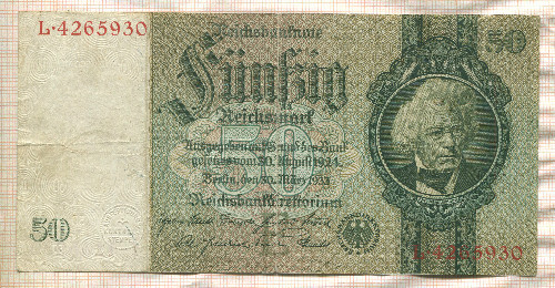50 марок. Германия 1933г