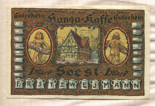 1 марка. Германия 1922г