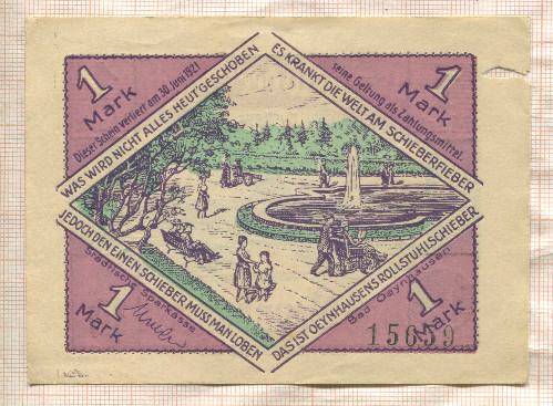 1 марка. Германия 1921г