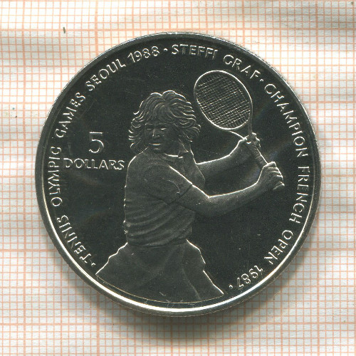 5 долларов. Ниуэ 1987г