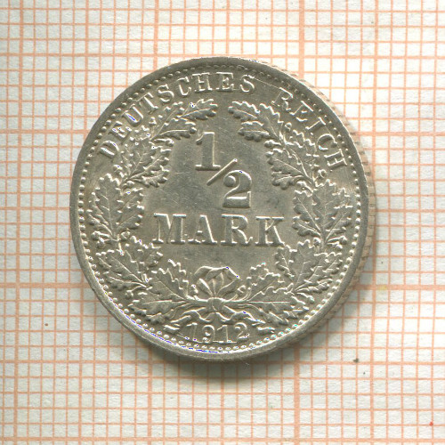 1/2 марки. Германия 1912г