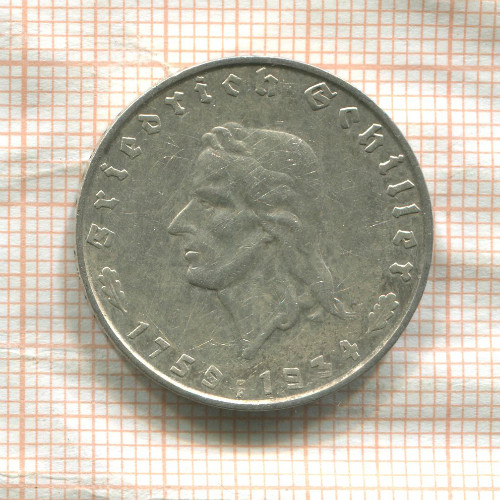 2 марки. Германия 1934г