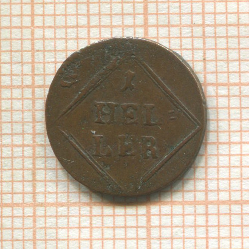 1 геллер. Бавария 1805г