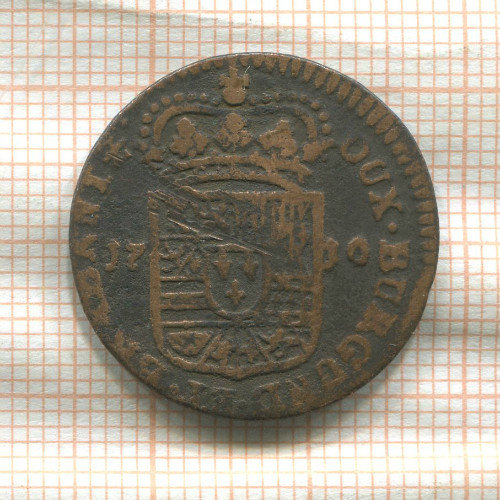 1 лиард. Испанские Нидерланды 1710г