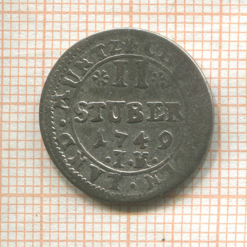 2 штубера. Кельн 1749г