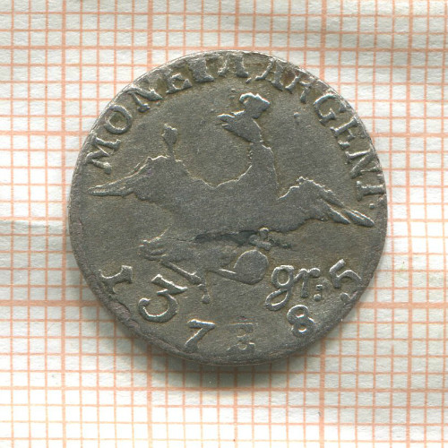 3 гроша. Пруссия 1785г