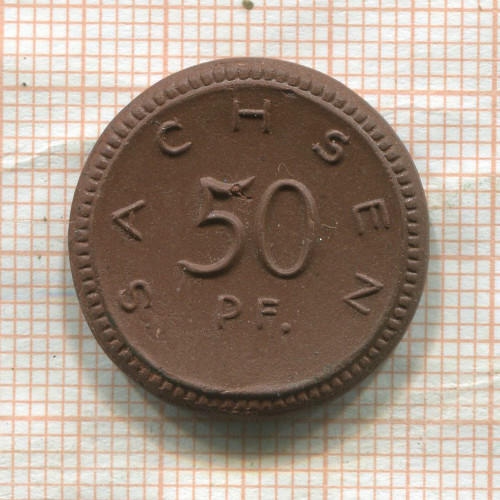 Нотгельд. 50 пфеннигов. Саксония