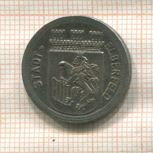 Нотгельд. 50 пфеннигов. Германия. Эльберфельд