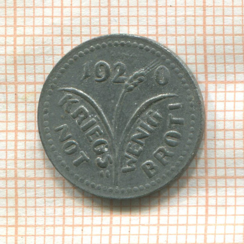 Нотгельд. 2 пфеннига. Германия. Цвизель