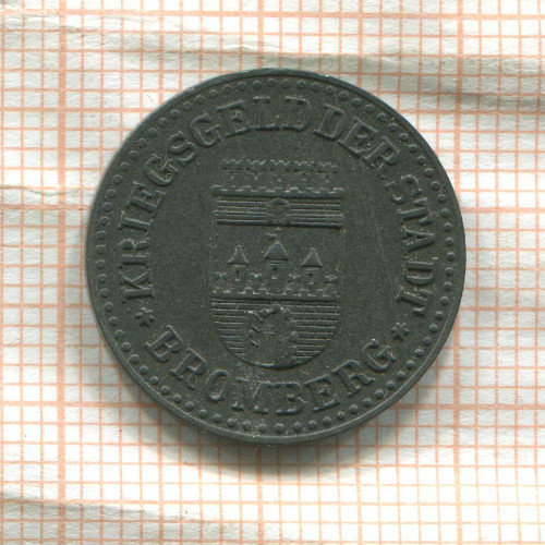 Нотгельд. 10 пфеннигов. Германия. Бромберг