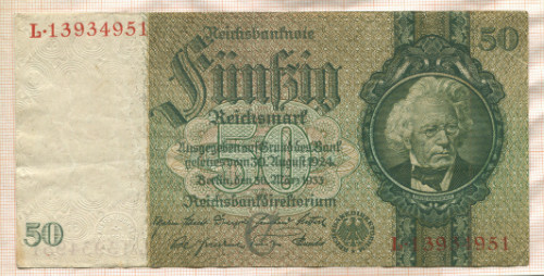 50 марок. Германия 1933г