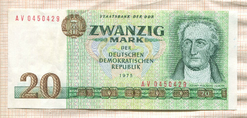 20 марок. ГДР