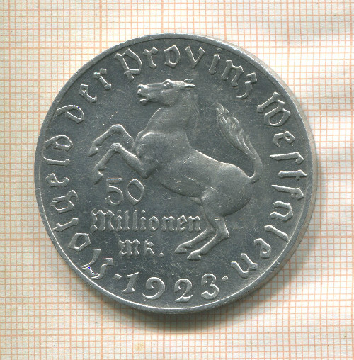 50000000 марок. Вестфалия 1923г