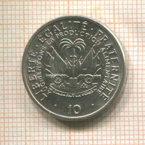 10 сантимов. Гаити. F.A.O. 1975г