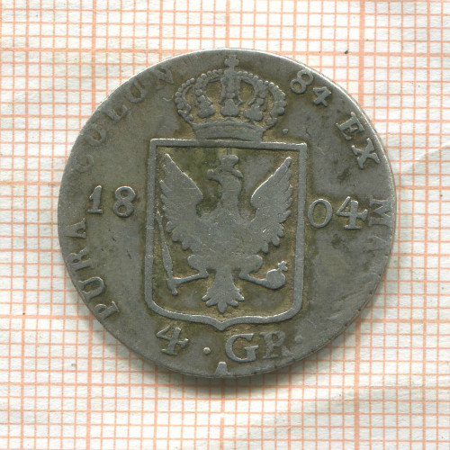 4 гроша. Пруссия 1804г