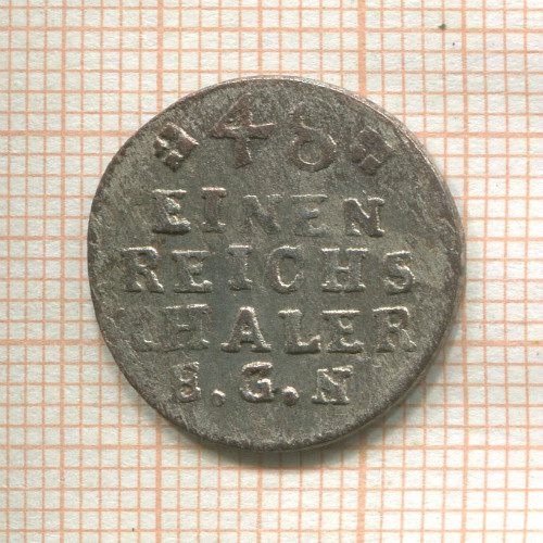 1/48 талера. Пруссия 1744г