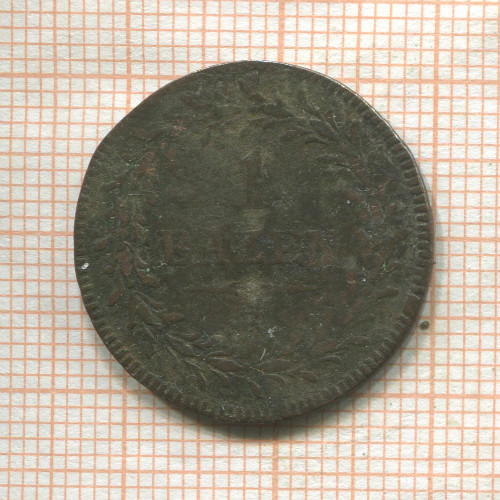 1 батцен. Швейцария. Санкт-Галлен 1810г