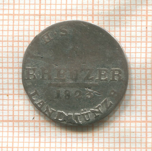 6 крейцеров. Саксен-Нильдбургхаузен 1823г