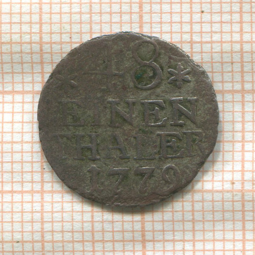 1/48 талера. Пруссия 1779г