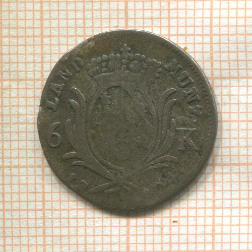 6 крейцеров. Бавария 1804г