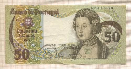 50 эскудо. Португалия 1980г