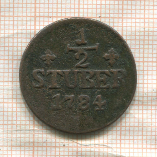 1/2 штубера. Юлих-Берг 1784г