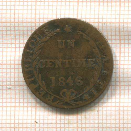 1 сантим. Гаити 1846г