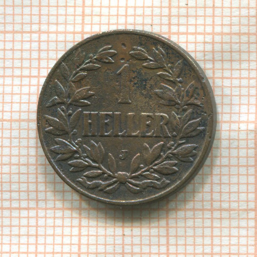 1 геллер. Немецкая Восточная Африка 1910г
