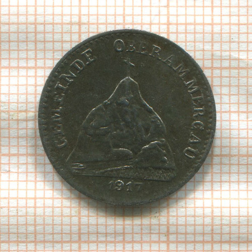 Нотгельд. 10 пфеннигов. Германия. Обераммергау