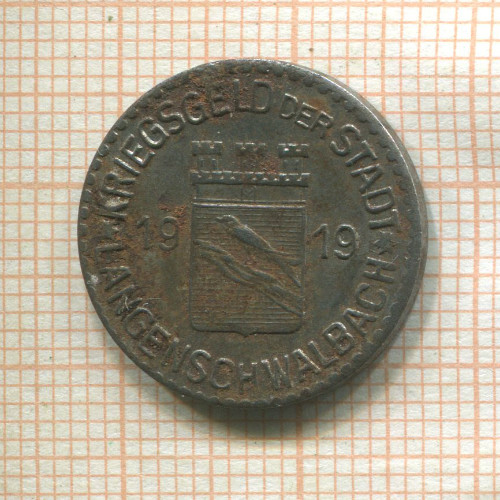 Нотгельд. 5 пфеннигов. Германия. Лангеншвальбах (Бад-Швальбах)