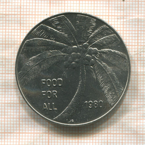 1 тала. Самоа. F.A.O. 1980г