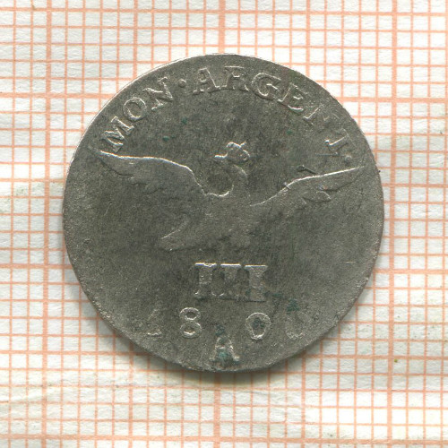 3 гроша. Пруссия 1800г
