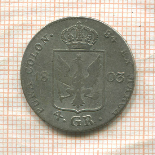 4 гроша. Пруссия 1803г