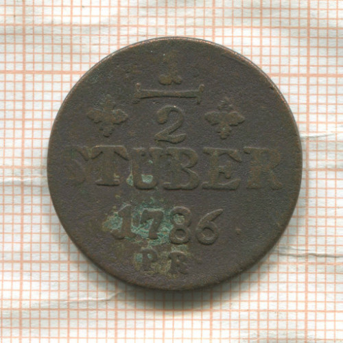 1/2 штубера. Юлих-Берг 1786г
