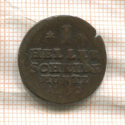 1 геллер. Гессен-Кассель 1758г
