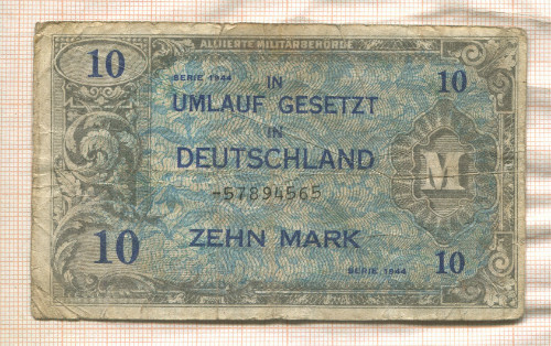 10 марок. Германия 1944г
