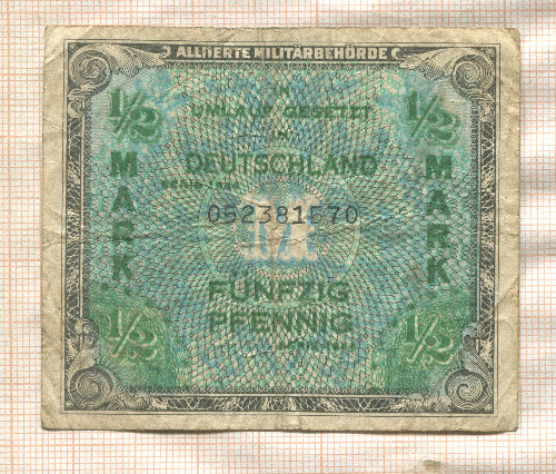 1/2 марки. Германия 1944г