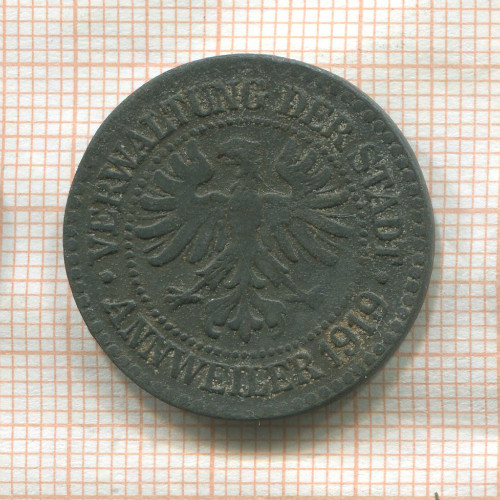 Нотгельд. 50 пфеннигов. Германия. Анвайлер